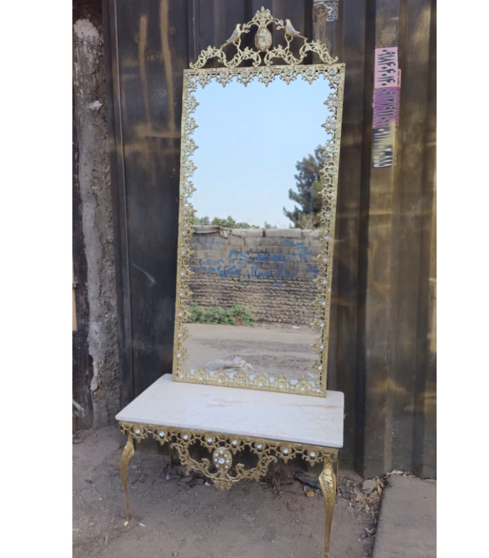 آینه کنسول ۴ پایه مدل آفتابگردان