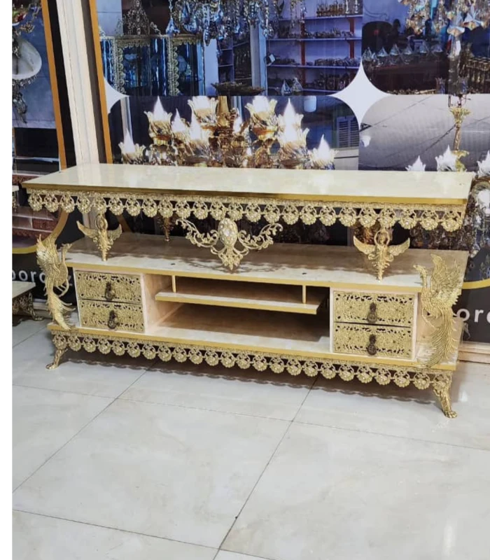 میز ۴ کشو با طاووس سایز ۱۴۰