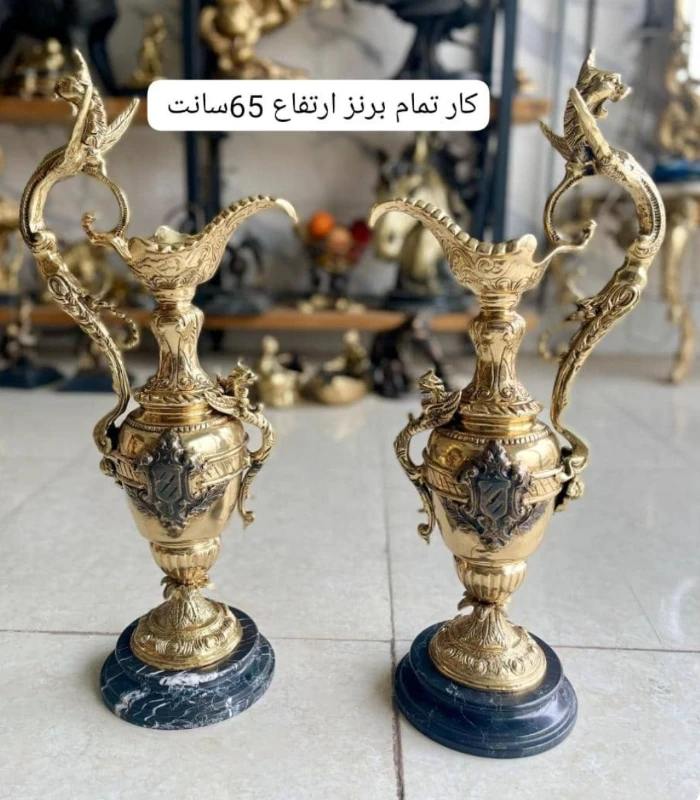 پارچ آنتیک بزرگ دسته اژدها